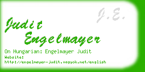 judit engelmayer business card